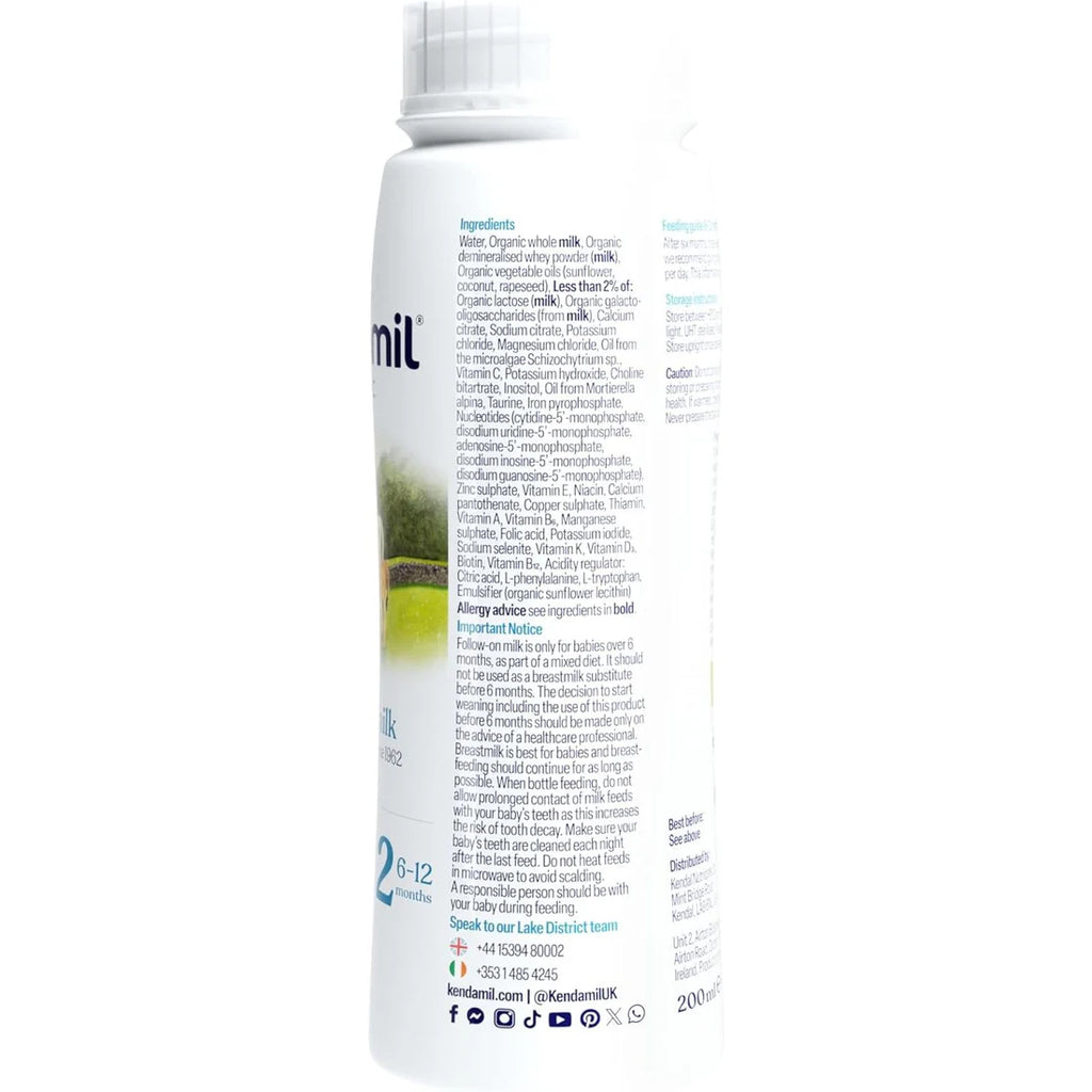Kendamil Organic Stage 2 Ready to Feed (6+ Months) 200ml
