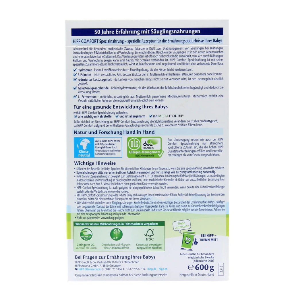 Hipp anti reflux 2024 instructions