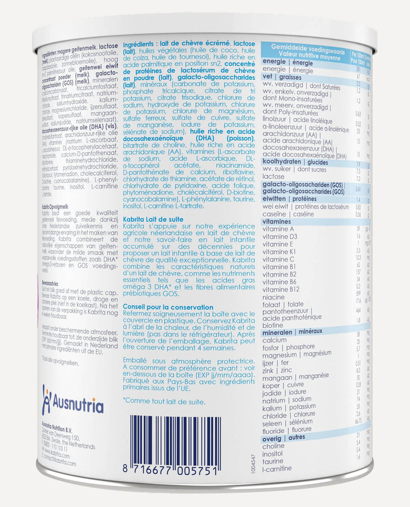 CAPRICARE 2 GOAT MILK Baby Formula from 6 MONTHS - Free Shipping!