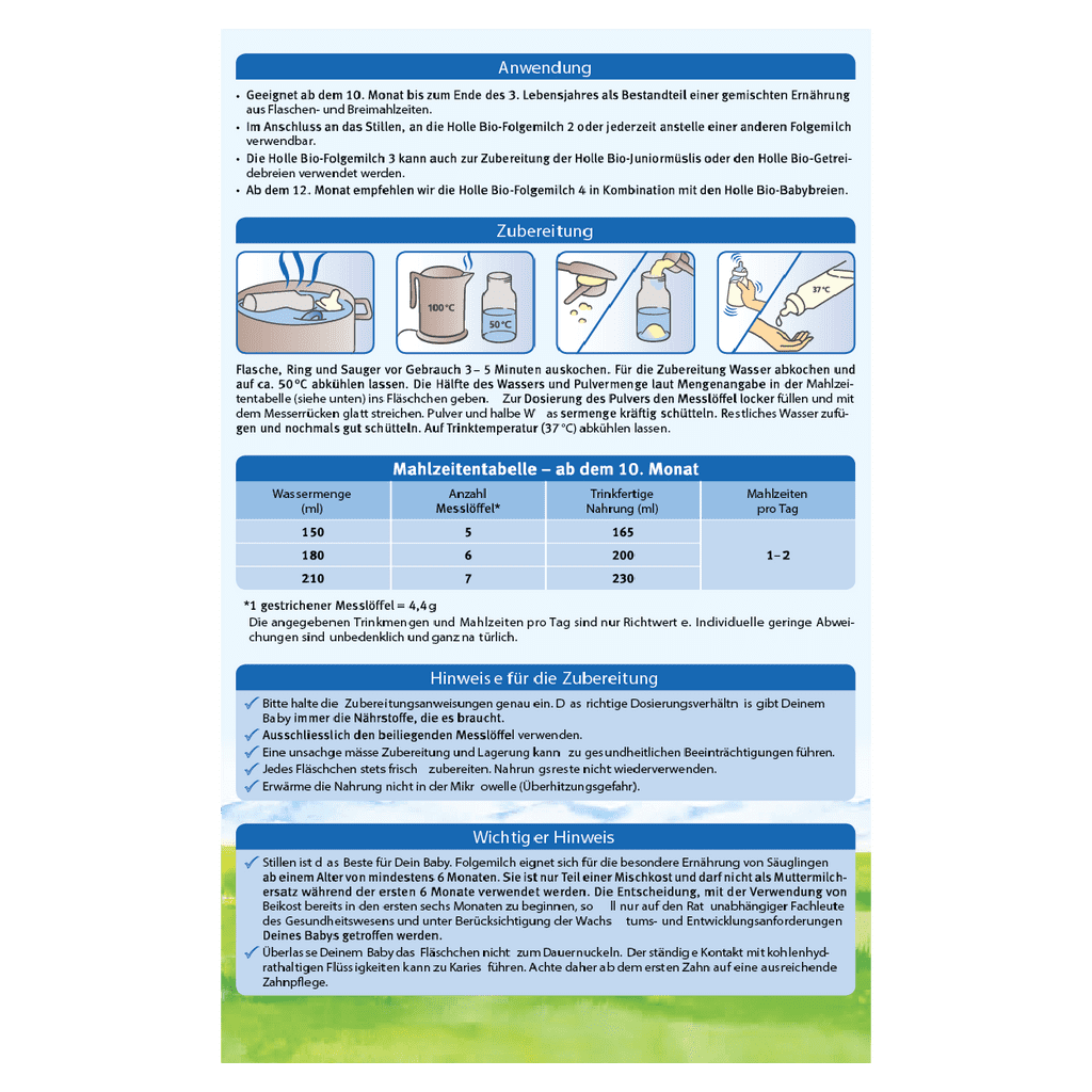 Holle Stage Cows Milk Organic Baby Formula Holle Bio Formula